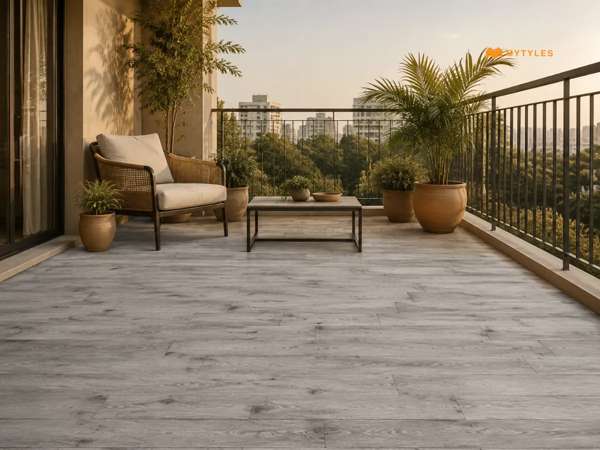 Wooden Tile in Balcony Floor Tile